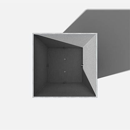 Veradek Pure Series Nobleton Planter - Tapered Square Outdoor Planter - color: Gray, size: 22 inch