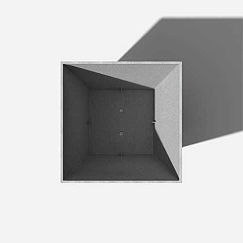 Veradek Pure Series Nobleton Planter - Tapered Square Outdoor Planter - color: Gray, size: 22 inch - 2 Pack