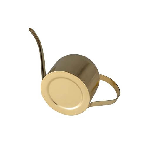IMEEA 30oz Indoor Plant Watering Can Stainless Steel Long Spout, Gold - color: 30oz (1l) - Gold