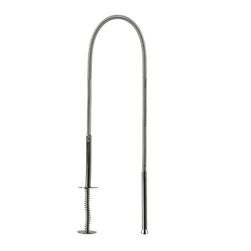 Claw Grabber Pickup Tool,Grabber Tool 4-Claw Picker, Bendable Hose Reacher Pickup,Claw Type Pickup,Flexible Long Handy Reaching Assist Tool for Kitchen/Bathroom/Litter Pick/Home Sink/Drain - color: Silvery