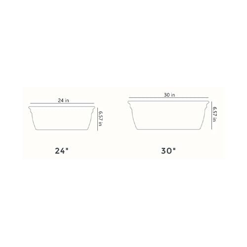 The HC Companies Eclipse 30 Inch Window Planter Box, White, 2-Pack
