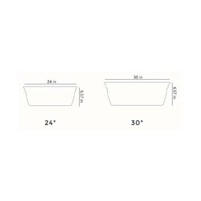 The HC Companies Eclipse 30 Inch Window Planter Box, White, 2-Pack