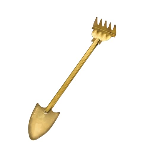 Bits and Pieces Mini Garden Tools, Solid Brass - Gardener Gifts