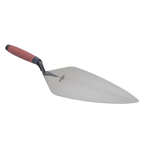 MARSHALLTOWN London Brick Trowel, 13 x 5 3/8 Inch, Assembled in the USA - size: 13 X 5-3/8 Inch