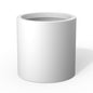 Kante Large Round Cylinder White Concrete Planter 15.8" Tall, Outdoor - color: Pure White, size: 15.7" Dia