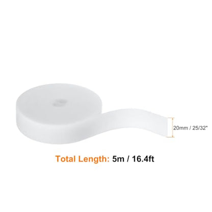 HARFINGTON Garden Plant Tape 16.4ft 25/32" Reusable Garden Plant Ties Strap Nylon Plant Twist Tie for Plant Gardening Home Office, White - color: White, size: 16.4ft x 25/32"