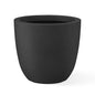 Kante Accent Round Bowl Black Concrete Planter 14" Dia, Outdoor - color: Black, size: 14"d
