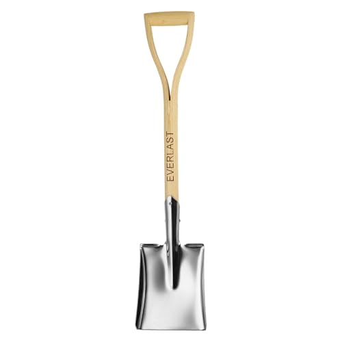 HARFINGTON Digging Shovel 32.3"x 6.9" Stainless Steel w/Wooden Handle