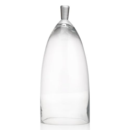 Z Gallerie Jules Cloche Hand-Blown Glass Display Dome, Clear,Small - size: 6.5" DIAMETER 15" TALL