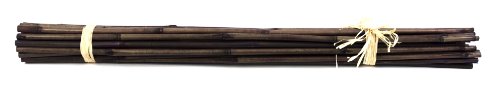 SuperMoss (12452) Bamboo Plant Stakes – Natural & Colored Bamboo Supports for Plants, Vases, and Home Décor, 18 in (25pk), Mahogany - color: Mahogany, size: 18" (25 pack)