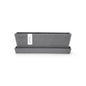 Ecopots Bruges Rectangular Flower Planter with Saucer, Grey, 10" - color: Gray