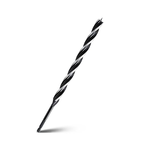 1/2" x 12" Auger Drill Bit for Wood,Hex Shank Tri Flute Drill Bit - size: 1/2"x12"