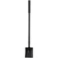 Small Square Shovel 43.3Inches Small Shovel with Metal Handle Garden Tool for Camping Farming Gardening Digging, Black - color: Black