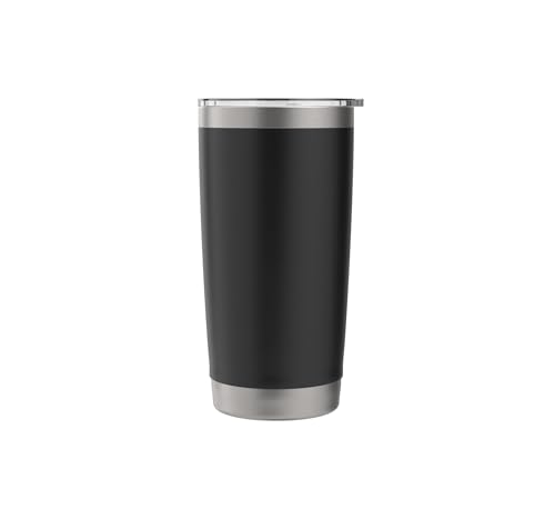 Make Dirt Better Composting Soil Builder Compost Stainless Steel Insulated Tumbler - color: Black