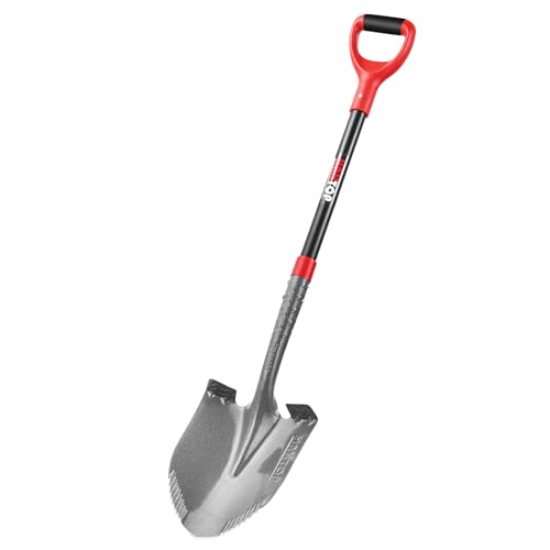 Sharp Sawtooth Blade Round Garden Shovel Spade for Digging - style: Contemporary
