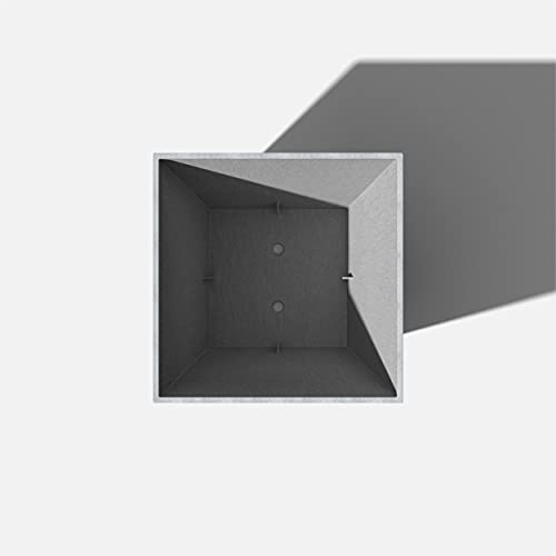 Veradek Pure Series Nobleton Planter - Tapered Square Outdoor Planter - color: Gray, size: 18 inch