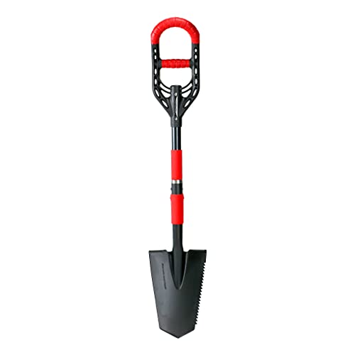 Roamwild Multi-Digger Garden Spade – Reinforced Fibreglass Light Weight Gardening Digging Arrow Head Shovel with Unique Dual Soft AIR Light Grip Technology & Root Saw Stump Cutter. - color: Spade