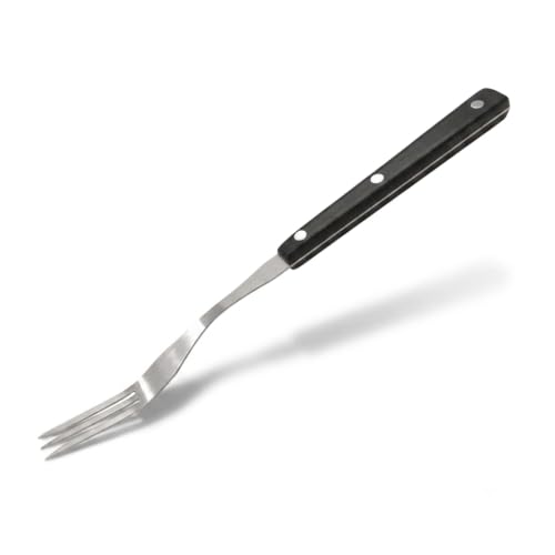 WALLFARM 12 Inch Stainless Steel Grill Fork, 3 Prong Granny Fork - size: 12 Inches