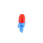 Raindrip 360JET010B, Micro Spray Jet, Full-Circle Pattern, 12 Stream, with 10-32 Threaded Inlet, Drip Irrigation Emitters for Drip Irrigation Gardening Systems, 10-Pack, Blue with Red