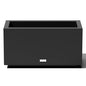 Veradek Block Series Long Box Planter - Rectangular Outdoor Planter - color: Black, size: Small