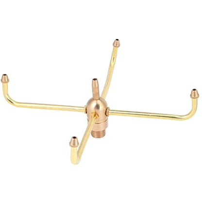 Rotating Fountain Nozzles Fountain Nozzle G1/2 Female Thread Fountain Nozzle Heads G3/4 Male Thread 4 Arm Rotate Brass Spray Head Sprinkler for Garden Pond