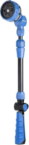 2-Pack Corvid Adjustable Front Trigger Garden Watering Wand, 19-24 Inch Telescoping Hose Nozzle with 8 Spray Patterns, Lightweight Plastic Design for Precise Watering, Cleaning, and Outdoor Use