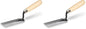 MARSHALLTOWN QLT Masonry Margin Trowel, 5 by 1 1/2 Inch Carbon Steel Blade, Wood Handle, Concrete, 934 (Pack of 2) - size: 5 x 1 1/2 Inch (Pack of 2)