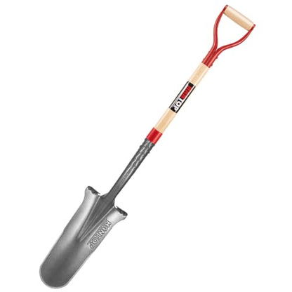 Drain Spade Digging Shovel with Wooden Handle - style: Garden