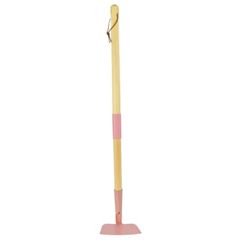 Kids Garden Lawn Hoe-Small Wooden Handle Hoe with Metal Head, 31 inches/ 79 cm Length, for Kids Garden Labor Hoe (Pink) - color: Pink