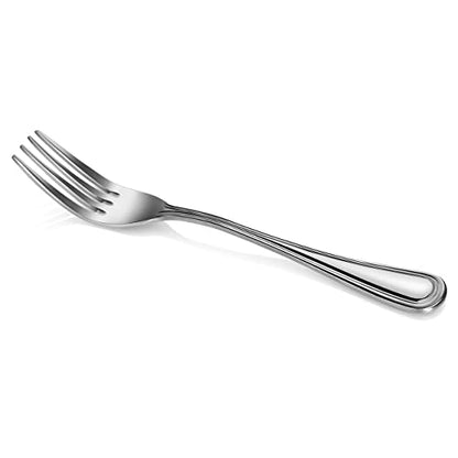 New Star Foodservice Slimline Pattern 18/0 Stainless Steel Dinner Fork, 7.5-Inch, Set of 12, Commercial Grade