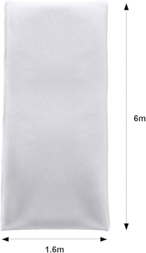 Zonon 5 x 20ft Mosquito Netting White Garden Insect Bug Mesh for Plant - color: White, size: 5.25 x 19.69 ft