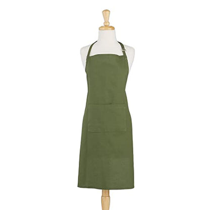 DII Everyday Basic Kitchen Collection - color: Sage, size: Plus Size Chef Apron