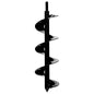 Power Planter DIY Guru Garden Auger- 3"x12" Drill Bit Hole Digger for Post Diggers, Digging Holes- Bulb Planter Tool- Auger Drill for Planting- Garden Digging Tool- 3/8" Non-Slip Hex Drive - color: Black