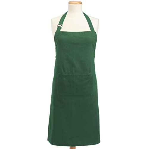 DII Everyday Basic Kitchen Collection - color: Dark Green, size: Regular Size Chef Apron