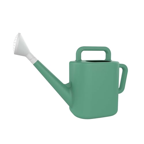 2 Gal. Resin Watering Can, Green Lily, Daisy Yellow, Teal Thunder(Green Lily) - color: Green Lily