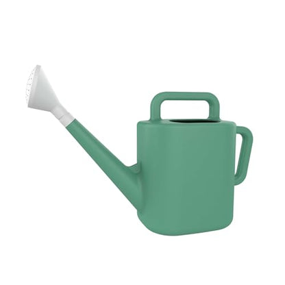 2 Gal. Resin Watering Can, Green Lily, Daisy Yellow, Teal Thunder(Green Lily) - color: Green Lily