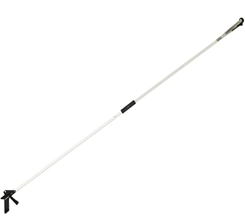 Luxet Reacher Grabber Tool X-Long 80" Aluminum Suction Cup Jaw, Foldable Lightweight Reacher Grabber Pickup Tool, Gripper Grabbers for Elderly Grab it Reaching Tool Trash Picker Grabber (Black) - color: Black