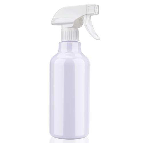 12oz/350ml Plastic Spray Bottles 1 Pack, Adjustable Mist/Stream - color: 16.9oz-White
