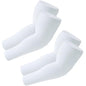 SHEVERCH Plus Size Cooling Arm Sleeves Sun UV Protection for Men Women - color: 2pack-white