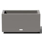 Veradek Block Series Long Box Planter - Rectangular Outdoor Planter - color: Gray, size: Small