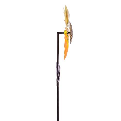 Viveta 2Pack Metal Sunflower Wind Spinner Outdoor,Pinwheels - color: A-sunflower-2 Pack