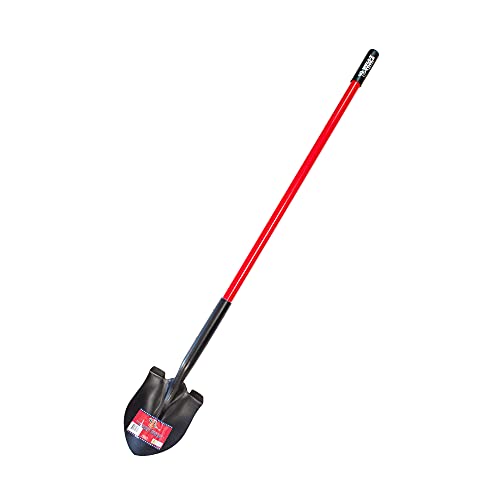 Bully Tools Heavy Duty Floral Spade - 14-Gauge Durable Spade Shovel with Long Fiberglass Handle for Digging, Gardening, and Landscaping, Ideal for Tough Soil and Roots - 100% Made in The USA, 54-Inch - size: Long_Handle