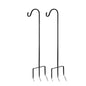 EXCMARK 2 Pack Shepherd Hook, Black, 31 Inch, Adjustable Height, 1/2" Thick - color: Black, size: 31 inch