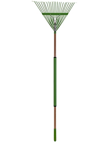 AMES 20201033 Steel Tine Leaf Rake with Hardwood/Steel Handle, 22 Tines