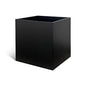 Galvanized Steel Planter Box 26 Inch H, Black Square Metal Planters - color: Black, size: 26" L x 26" W x 26" H