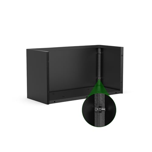 Rectangular Metal Planter Box 36x15x15 inch, Black - size: 36X15X15In Black