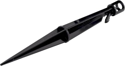 Raindrip 382005B 8-Inch Sprinkler Stake with 4-Inch Riser for Drip Irrigation and Drip Systems, Plastic, Black, 5 Count (Pack of 8) - size: Pack of 8