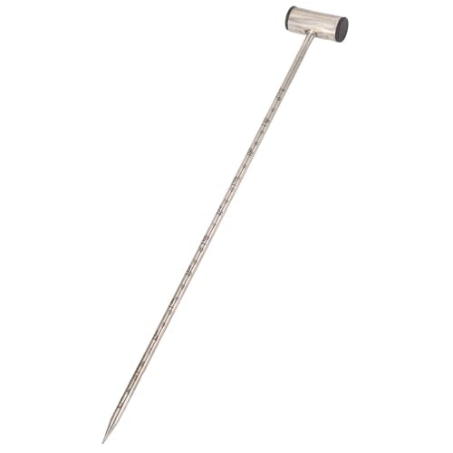 Bewinner 14 Inch Soil Meter Sampler Probe - Stainless Steel Garden Tool, Easy Soil Testing,Soil Probe for Plants, Farms, Indoor Outdoor (T Shaped Handle) - size: T Shaped Handle