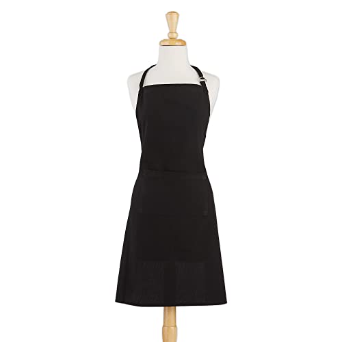 DII Everyday Basic Kitchen Collection - color: Black, size: Plus Size Chef Apron