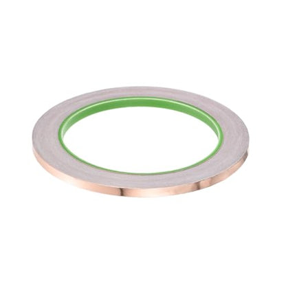PATIKIL Copper Foil Tape 0.2 Inch x 66 Feet 0.05mm Thick Double Sided Conductive Adhesive EMI Shielding for Electronics, Circuits, Grounding - size: 0.2 Inch x 66 Feet
